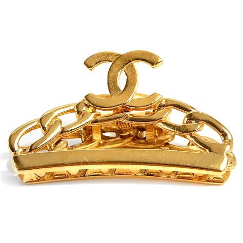 chanel hair clasp|Chanel hair claw clip.